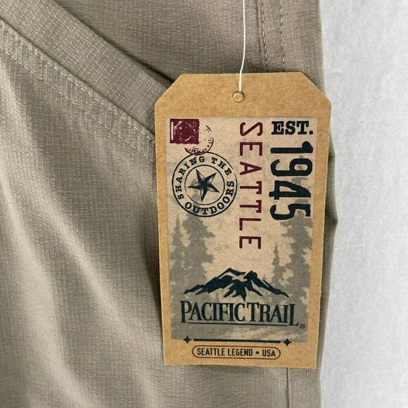 Pacific Trail Pants Mens Sz 40x32 Beige Straight Leg Mid-Rise Lightweight Pocket - Picture 8 of 11